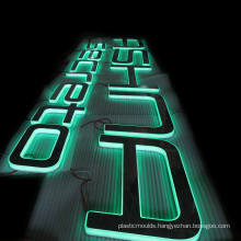 Custom Fashion Big Acrylic 3D Rgb Color Changing Glowing Letter Led Sign For Wall